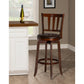 Hillsdale Furniture Presque Isle Wood Bar Height Swivel Stool, Cherry