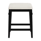 Hillsdale Furniture Arabella Wood Backless Counter Height Stool, Black Wire Brush