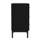 Living Essentials by Hillsdale Kincaid Wood 6 Drawer Dresser, Matte Black