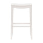 Hillsdale Furniture Fiddler Wood Backless Bar Height Stool, White