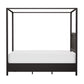 Hillsdale Furniture Melanie Wood and Metal Queen Canopy Bed, Oiled Bronze