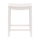 Hillsdale Furniture Fiddler Wood Backless Counter Height Stool, White