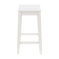 Hillsdale Furniture Fiddler Wood Backless Counter Height Stool, White