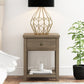 Living Essentials by Hillsdale Harmony Wood Accent Table, Knotty Gray Oak