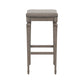 Hillsdale Furniture Vetrina Wood Backless Counter Height Stool, Weathered Gray