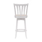 Hillsdale Furniture Savana Wood Bar Height Swivel Stool, White