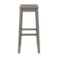 Hillsdale Furniture Fiddler Wood Backless Bar Height Stool, Aged Gray