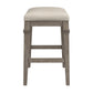 Hillsdale Furniture Arabella Wood Backless Counter Height Stool, Distressed Gray
