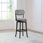 Hillsdale Furniture Sloan Wood Bar Height Swivel Stool, Black