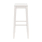 Hillsdale Furniture Fiddler Wood Backless Bar Height Stool, White