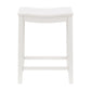 Hillsdale Furniture Fiddler Wood Backless Counter Height Stool, White