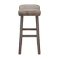 Hillsdale Furniture Saddle Wood Backless Counter Height Stool, Rustic Gray