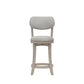 Hillsdale Furniture Sloan Wood Counter Height Swivel Stool, Aged Gray
