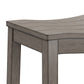 Hillsdale Furniture Fiddler Wood Backless Bar Height Stool, Aged Gray