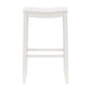 Hillsdale Furniture Fiddler Wood Backless Bar Height Stool, White