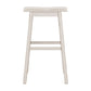 Hillsdale Furniture Moreno Wood Backless Bar Height Stool, Sea White
