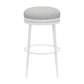 Hillsdale Furniture Aubrie Metal Backless Counter Height Swivel Stool, White