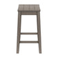 Hillsdale Furniture Fiddler Wood Backless Counter Height Stool, Aged Gray