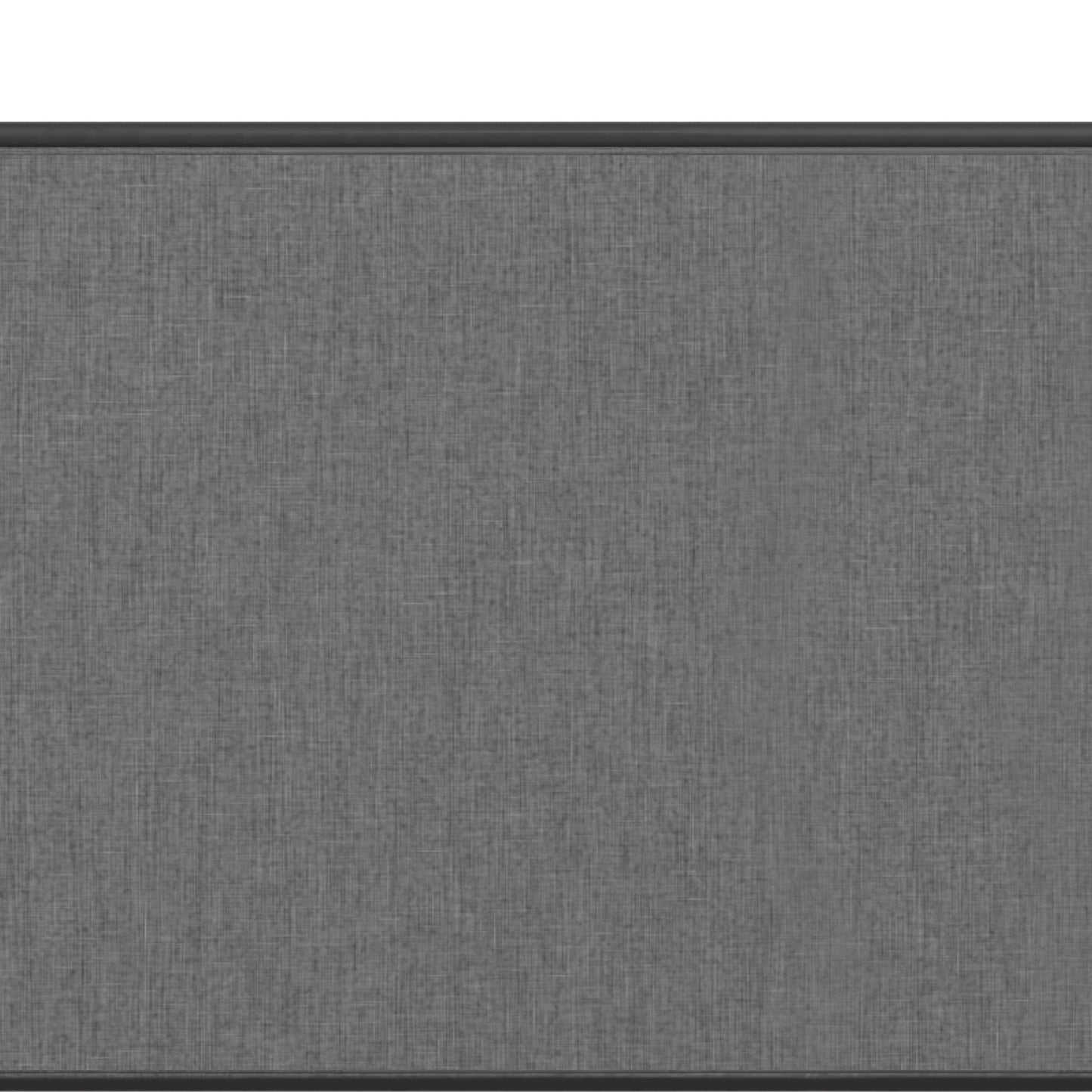 Hillsdale Furniture McArthur King Metal and Upholstered Bed, Matte Black with Gray Fabric