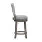 Hillsdale Furniture Santa Clara II Swivel Counter Height Stool, Antique Gray