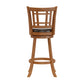 Hillsdale Furniture Fairfox Wood Bar Height Swivel Stool, Oak