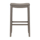 Hillsdale Furniture Fiddler Wood Backless Bar Height Stool, Aged Gray