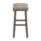 Hillsdale Furniture Saddle Wood Backless Counter Height Stool, Rustic Gray