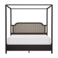 Hillsdale Furniture Melanie Wood and Metal King Canopy Bed, Oiled Bronze