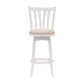 Hillsdale Furniture Savana Wood Bar Height Swivel Stool, White