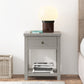 Living Essentials by Hillsdale Harmony Wood Accent Table, Gray