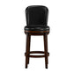 Hillsdale Furniture Victoria Wood Bar Height Swivel Stool, Dark Chestnut