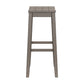Hillsdale Furniture Fiddler Wood Backless Bar Height Stool, Aged Gray