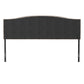 Living Essentials by Hillsdale Provence Upholstered Arch Adjustable Tufted King/Cal King Headboard, Linen Fabric