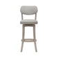 Hillsdale Furniture Sloan Wood Bar Height Swivel Stool, Aged Gray