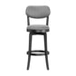 Hillsdale Furniture Sloan Wood Bar Height Swivel Stool, Black