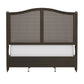 Hillsdale Furniture Sausalito Wood and Cane Queen Bed, Oiled Bronze