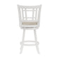 Hillsdale Furniture Fairfox Wood Counter Height Swivel Stool, White