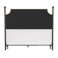 Hillsdale Furniture McArthur Queen Metal and Upholstered Bed, Bronze with Linen Stone Fabric