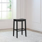 Hillsdale Furniture Fiddler Wood Backless Bar Height Stool, Black