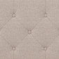 Living Essentials by Hillsdale Provence Upholstered Arch Adjustable Tufted King/Cal King Headboard, Linen Fabric