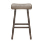 Hillsdale Furniture Saddle Wood Backless Bar Height Stool, Rustic Gray