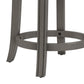 Hillsdale Furniture Santa Clara II Swivel Counter Height Stool, Antique Gray