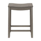 Hillsdale Furniture Fiddler Wood Backless Counter Height Stool, Aged Gray