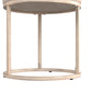 Hillsdale Furniture Swanson Backless Upholstered and Metal Vanity Stool, Distressed White