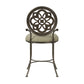 Hillsdale Furniture Marsala Metal Vanity Stool, Antique Gray