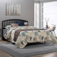 Hillsdale Furniture Carolina Wood Full/Queen Headboard with Frame, Black