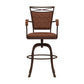 Hillsdale Furniture Bridgetown Metal Bar Height Swivel Stool, Aged Bronze