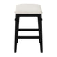 Hillsdale Furniture Arabella Wood Backless Counter Height Stool, Black Wire Brush