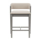 Hillsdale Furniture Dresden Wood Counter Height Stool, Distressed Gray