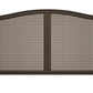 Hillsdale Furniture Sausalito Wood and Cane King Bed, Oiled Bronze